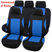 Universal Car Seat Covers Set Breathable Polyester for Auto Front Rear Seats Headrests 2024 - buy cheap