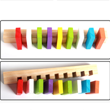 Обучающие Игрушки Domino Helper, деревянные блоки для детей, подарок на день рождения 2024 - купить недорого