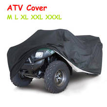 Black ATV Cover Waterproof Beach Motorcycle Vehicle Quad Bike Cover Dustproof Motorbike Cover Scooter Case Protector XL XXL XXXL 2024 - buy cheap
