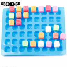 OBEDIENCE DlY 48 Grid English Alphabet  Silicone Chocolate Mold ABC 0-9 Numbers Cake Mould DIY Baking Jelly Letters Ice Mold 2024 - buy cheap