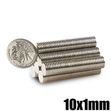 50Pcs Neodymium Magnet Disc 10x1mm N35 Permanent Small Round Super Powerful Strong Magnetic Magnets For Craft 2024 - buy cheap