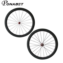 PONABET Straight pull powerway R36 carbon hub U shape 25mm width 50mm clincher bicycle wheels/wheelsets 2024 - buy cheap