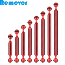 Monopé à prova d'água de fibra de carbono, montagem de vara de expansão com cabeça de esfera para gimbal estabilizador buoyancy para câmeras gopro dslr 2024 - compre barato
