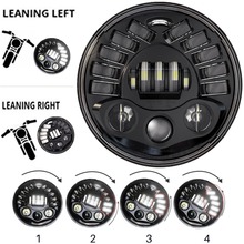 New for motor Motorcycle 7inch Round Adaptive LED Headlight High Low Beam 7" Brightest Motor Headlight For BMW R NineT R9T 2024 - buy cheap