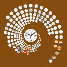 2016 Nuevo reloj de pared 3d diy reloj de cuarzo reloj sala de estar diseño moderno acrílico pegatinas de pared envío gratis geométricas 2024 - compra barato