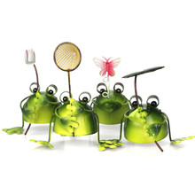 4pcs/Set Creative Metal Frogs Bonsai Decorative Cute Mini Natural Frog Desk Toy Home Office Garden Decor Ornament Gift 2024 - buy cheap