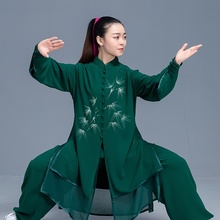 Tienda de ropa china Wushu, uniforme de Kung Fu, traje de guerrero chino, conjunto de 3 piezas, ropa de Tai Chi, disfraz de espadachín, TA1523 2024 - compra barato