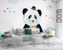 Beibehand-papel de parede personalizado, panda, quarto infantil, plano de fundo, tv, decoração de casa, sala de estar, quarto, murais 3d 2024 - compre barato