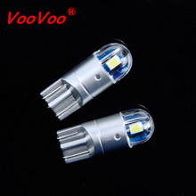 Voovoo-lâmpada led de seta para carro, 2 peças, w5w, t10, 3030, luz da placa, tronco de luzer, luzes de apuramento, lâmpadas 12v brancas 2024 - compre barato