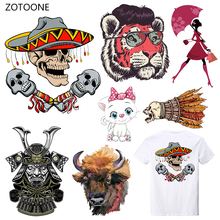 ZOTOONE-Parches de transferencia para planchar en la ropa, parches de Terror Diy, transferencia de calor para decoración de ropa, pegatinas, accesorios G 2024 - compra barato