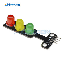 5 pçs/lote mini 5mm display led módulo de luz tráfego dc 5v vermelho amarelo verde sistema luz de tráfego modelo para arduino diy 2024 - compre barato