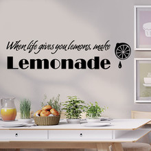 60cm x 14cm diy 3d adesivos de parede citações limonada adesivos removível vinil decalque casa arte decoração adesivos muraux 18sep 2024 - compre barato