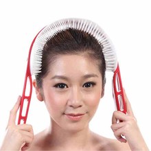 Head hair massager relaxed handle brain head acupoint stimulation massageador therapy massage brush Health care beauty massager 2024 - buy cheap