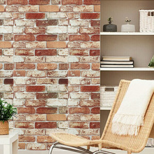 3D Red Brick Wallpaper For Living Room Bedroom Kitchen TV Background Art Wall PVC Removable Self Adhesive Wall Papers Home Decor 2024 - buy cheap