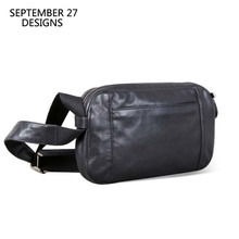 Men Casual Shoulder Bag Handbag Genuine Leather Male Small Bag handmade 100% Cowhide Fashion Mini Satchel Travel Crossbody Bags 2024 - buy cheap