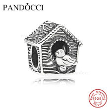 Spring Bird House Original Charms Fits for Original Charms Bracelets 925 Sterling Silver Jewelry QANDOCCI 2024 - buy cheap