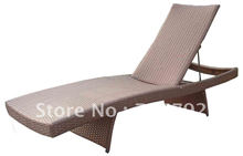 Hot sale SG-12005C Elegant black rattan deck chair furniture 2022 - buy cheap