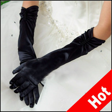 5pc /Lot Black Sexy lady Disco dance costume party lace finger long  wedding gloves  wholesale 2024 - buy cheap