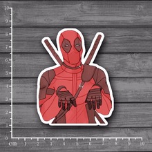 Deadpool Waterproof PVC On Laptop Notebook Skin Sticker Car Styling Home decor jdm Decal For kid Toy Stationery Stickers[single] 2024 - buy cheap