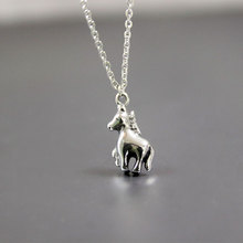 1pc DIY Vintage 3D Horse Stainless Steel Custom Necklace Chinese Culture Animal Zodiac Necklace Men Women Memorial Jewelry 2024 - buy cheap