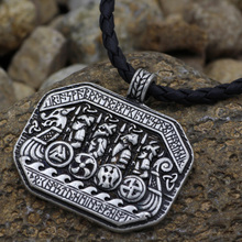 youe shone Men Vikings Solider Battlebattlefield Amulet Pendant Necklace Nordic Talisman 2024 - buy cheap