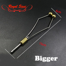 Royal Sissi bigger size Heavy Bullet head bobbin holder ceramic tube tip brass ball feet fly tying tools spooled thread holder 2024 - buy cheap