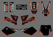 0537 (black&orange)NEW GRAPHICS DECALS FOR KTM 50 SX 2002 2003 2004 2005 2006 2007 2008 2024 - buy cheap