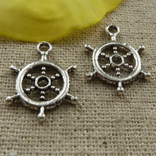 270 pieces tibetan silver steering wheel charms 20x15mm #4281 2024 - buy cheap