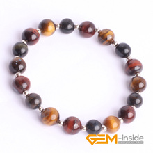 6mm 8mm Mixed Color Tiger Eye Beads Bracelet Natural Stone Bracelet DIY Jewelry Bracelet For Woman For Gift Free Shipping 2024 - buy cheap