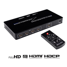 4K HDMI 4X1 Quad Multi-Viewer переключатель с управлением пультом дистанционного управления IR Switcher сплиттер совместимый HDCP1.4 2160 p/1080 P 2024 - купить недорого