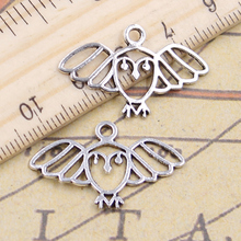 20pcs Charms Expanded Wings Owl 18x29mm Tibetan Bronze Silver Color Pendants Antique Jewelry Making DIY Handmade Craft Pendant 2024 - buy cheap