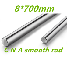 2pcs 8mm 8x700 linear shaft 3d printer 8mm x 700mm Cylinder Liner Rail Linear Shaft axis cnc parts 2024 - buy cheap