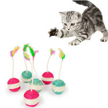 cat toy interactive training Pet Cat Kitten Toy Rolling Sisal Scratching  Cat Toy Funny Kitten Play Dolls cat toy mouse DEC21 2024 - buy cheap