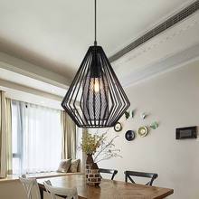 Industrial Fixtures Modern 5W Led Bulb Pendant Lights Dining Room Kitchen Loft Lamp Home Lighting Black Iron E27 110-220V 2024 - buy cheap