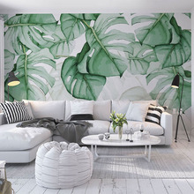 Papel de parede foto personalizada 3d, murais de plantas tropicais, moderno, simples, sala de estar, quarto, sala de jantar, plano de fundo de parede, decoração 3 d 2024 - compre barato