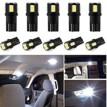 Luz led t10 para carro volvo 10x, w5w, xc60, xc90, s60, v70, s80, s40, v40, v50, xc70, v60, c30, 850, c70, xc, 60 leds para automóvel, 12v 2024 - compre barato