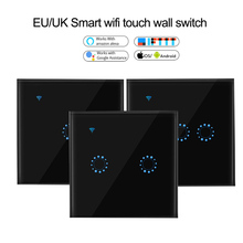 Ewelink-interruptor inteligente de pared para el hogar, pulsador táctil con WiFi, control remoto inalámbrico, temporizador, funciona con Alexa y Google Home, EU UK1/2/3 Gang 2024 - compra barato