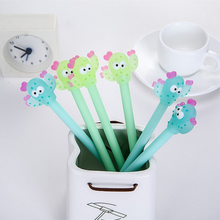 1 Pcs Creative Silicone Cactus Cute Shape Black Neutral Pen Signature Pen kawaii stationary school office supplies 2024 - buy cheap