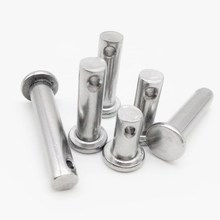 M6-M8 socket tail locating pins dowels column flat head with holes cylindrical pin dowel stainless steel 50mm-100mm length 2024 - buy cheap