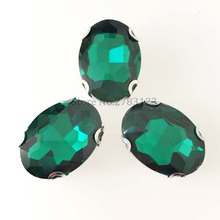 Strass em forma de garra d verde malaquita costura em pedras, strass em formato oval em vidro com quatro, frete grátis 2024 - compre barato