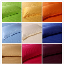 2pcs  Satin Stripe Encryption Fabric Pillow Case 100% Cotton 50*70cm&65*65cm More specifications30 2024 - buy cheap