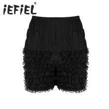iEFiEL New Arrival Sexy Women Female Panties Tiered Ruffle Lace Dance Bloomers Shorts Super Soft Boxer Underwear Panties Briefs 2024 - buy cheap