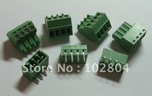 60 piezas ángulo 4pin/camino paso 3,5mm Terminal de tornillo conector de bloque de Color verde bloque Tipo con ángulo pin 2024 - compra barato