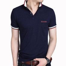 Polos camiseta polo masculina, camisa de algodão de marca nova para o verão, manga curta com lapela, camiseta slim fit da moda, camisetas polo, roupas 2024 - compre barato