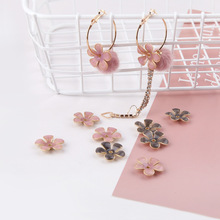 10pcs 20mm Cherry Sakura Flower Pendant Enamel Dangle Charm Hair Material DIY Alloy Necklace Bracelet Earring Accessories 2024 - buy cheap