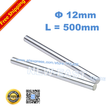 4pcs dia 12mm - L500mm chrome plated Cylinder Linear Rail Round Rod Shaft Linear Motion Shaft for CNC XYZ 2024 - buy cheap