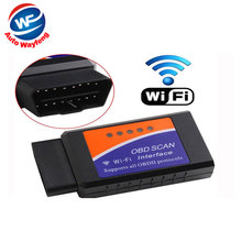 Price Best Quality V1.5 ELM327 WIFI OBD AUTO CHECKER OBD2 / OBDII Scanner On IOS Android ELM 327 WIFI Diagnostic Tool 2024 - buy cheap