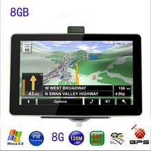 7 inch Car GPS Navigation 8GB with FM MP3 MP4 256MB DDR/800MHZ Detailed Maps Russian or other Free latest Maps Multi-languages 2024 - buy cheap