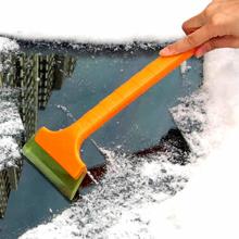 Car Ice Scraper Snow Shovel Long Orange Handle Windshield Glass Removal Winter 2024 - buy cheap