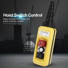 ABS Plastic Crane Chain Hoist Push Button Switch Lifting Pendant Controller w/ Emergency Stop Durable Pendant Switch 2024 - buy cheap